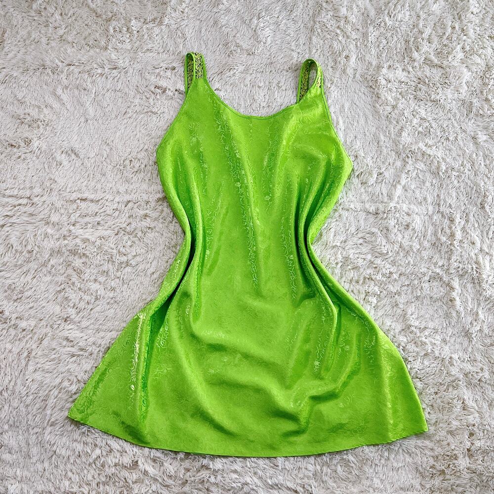 Vintage Y2K Woman Within Lime Green Chemise Plus Size XXL